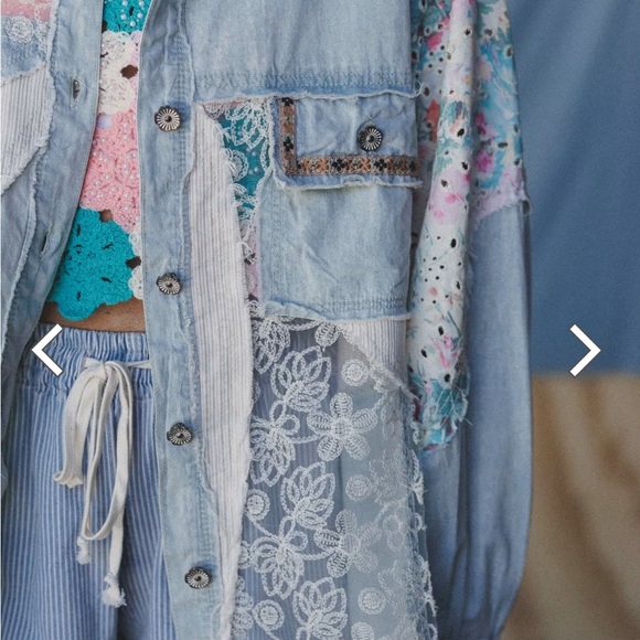 POL Multicolor Patchwork Denim Jacket - Picture 6 of 6